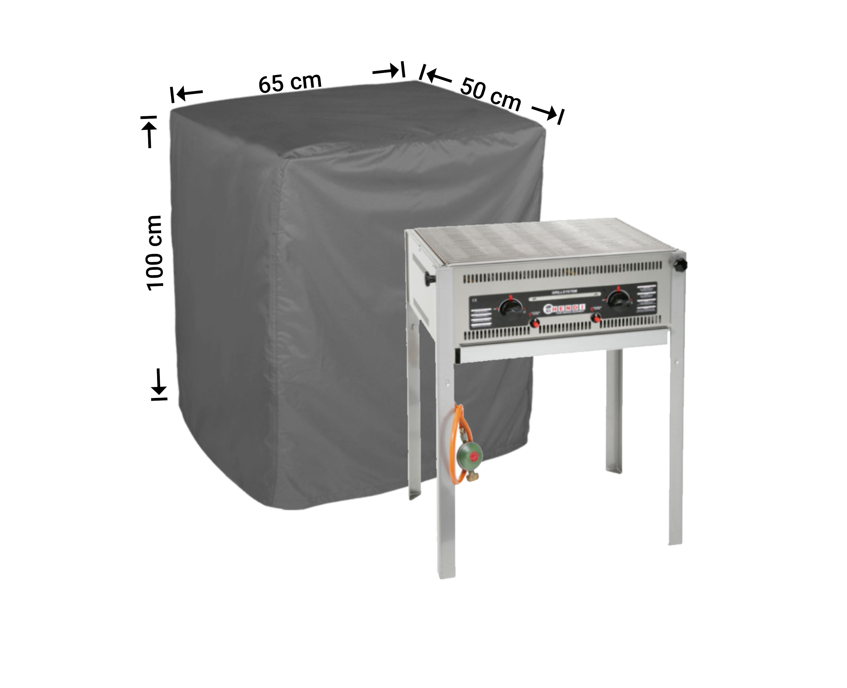 Raffles Covers BBQ-Abdeckung für freistehende Flatbed-BBQ-Grills