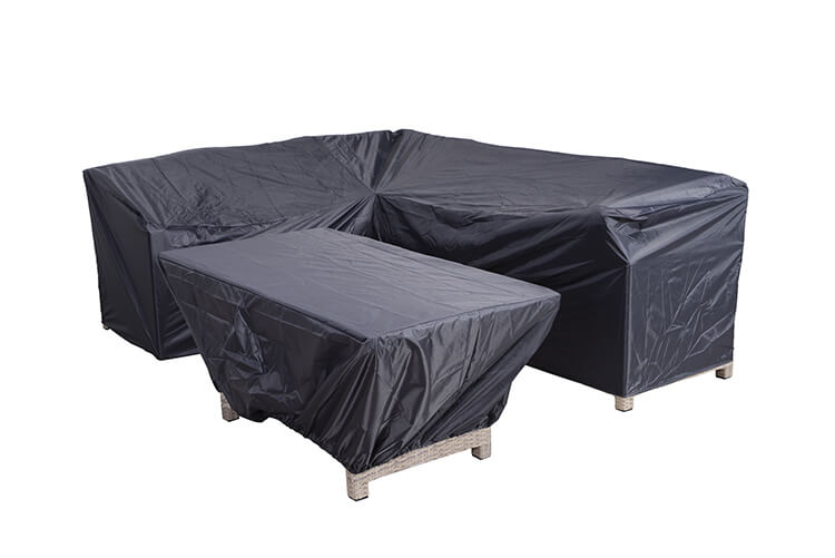 Abdeckung für Lounge Dining Eckbank und Tisch 270 x 210 x 85 H:90 cm