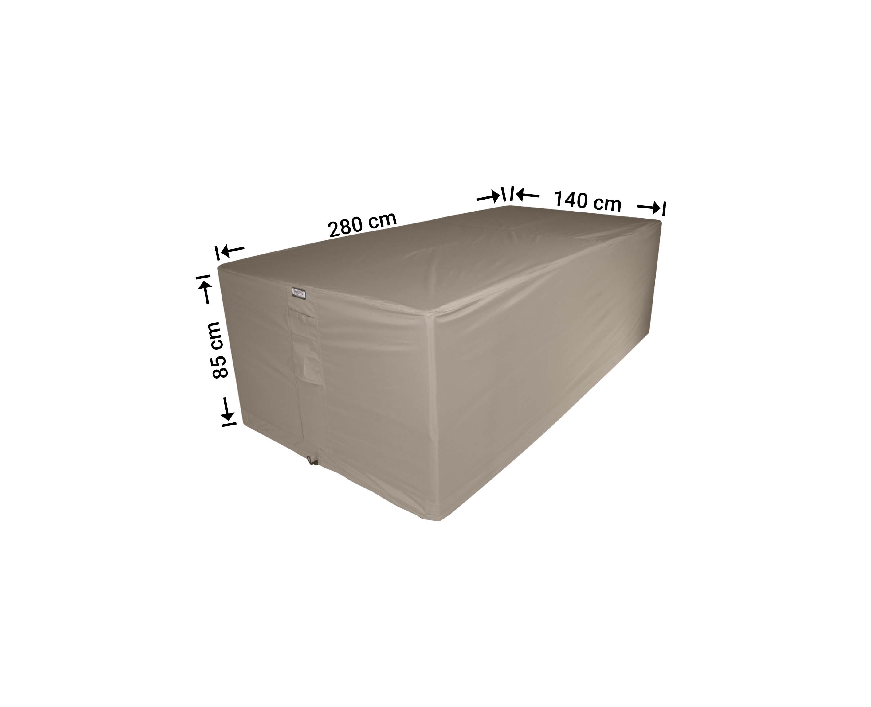 Schutzhülle für Gartengarnitur 280 x 140 H: 85 cm