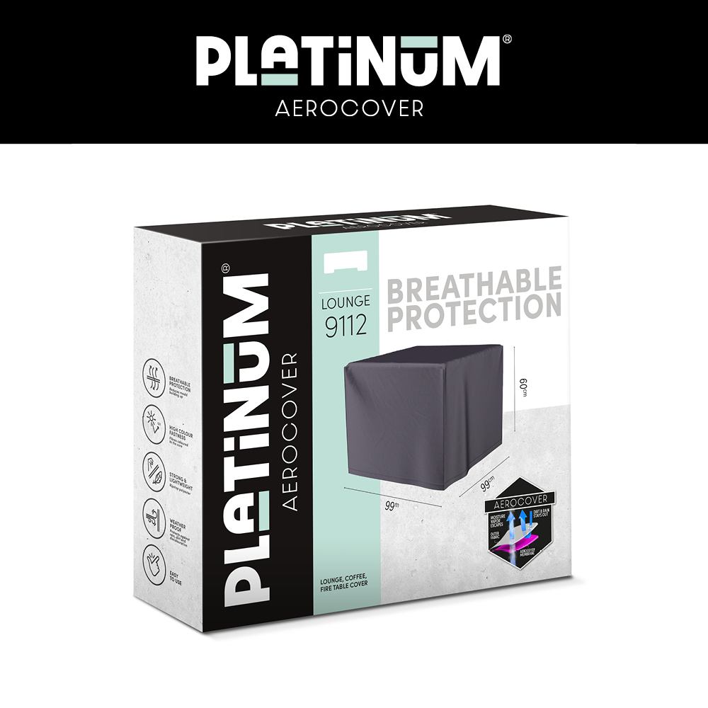 Schutzhülle für Feuerstelle auf Gas 99 x 99 H: 60 cm Schutzhülle für Feuerstelle auf Gas 99 x 99 H: 60 cm