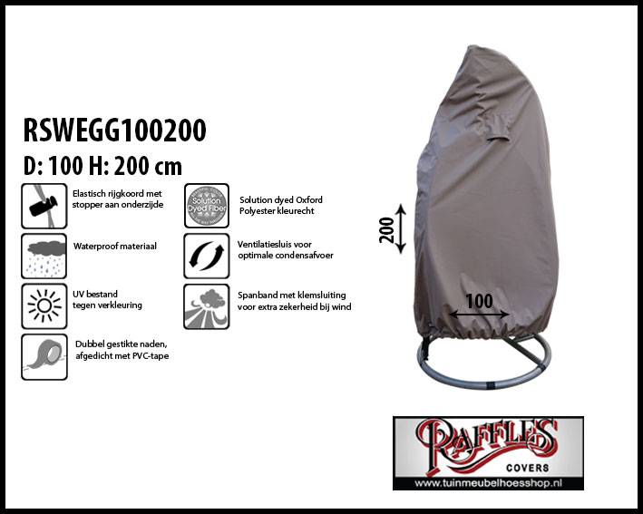 rswegg200100-swing-egg-hoes-hang-stoel-cover-ei-pa Hängesessel Abdeckhaube Ø 100 H: 200 cm