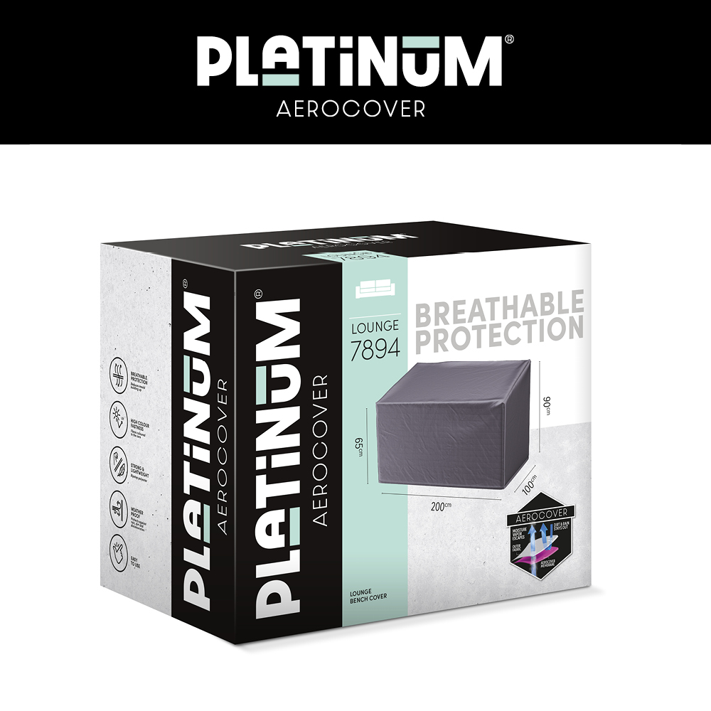 Abdeckung Loungebank 3-Sitzer 200 x 100 H: 90/65 cm