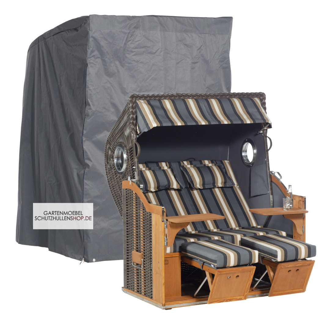 strandkorb-schutzhulle-4 Sonnenpartner-Abdeckhaube, 155 x 105 H: 160 cm, für Strandkörbe