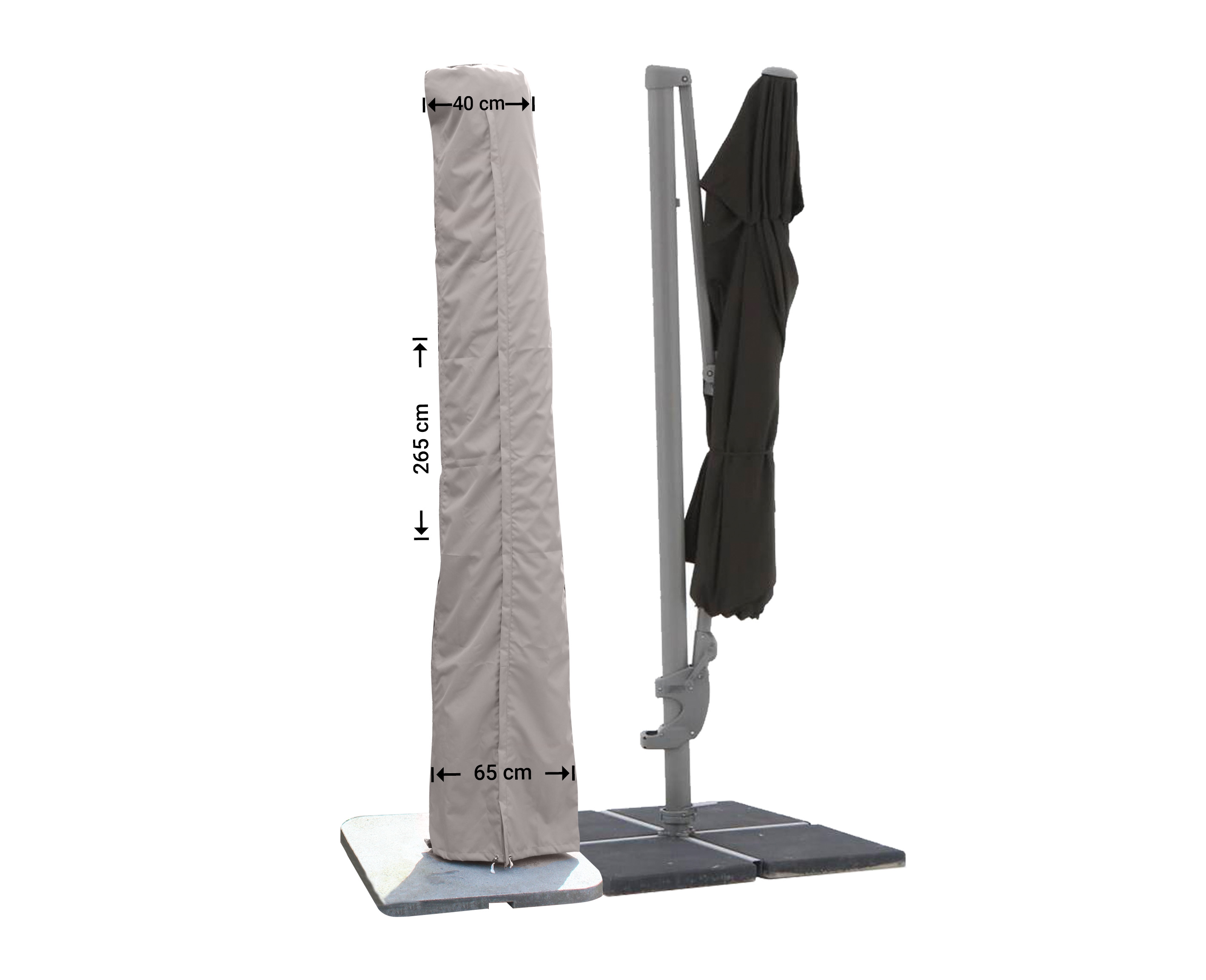 Raffles Covers Schutzhülle für Mittelmast- und Ampelschirme