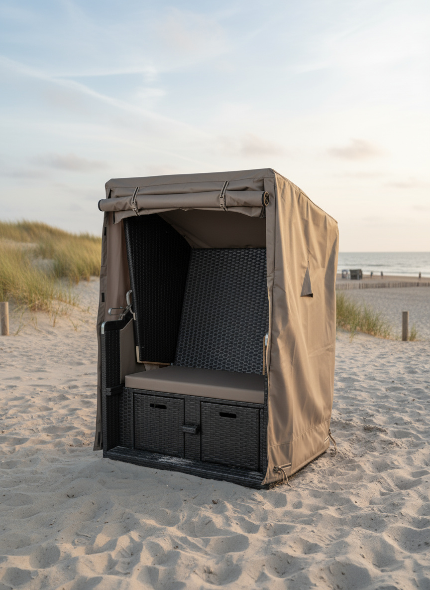 Strandkorb Hülle  150 x 100 H: 175 / 150 cm