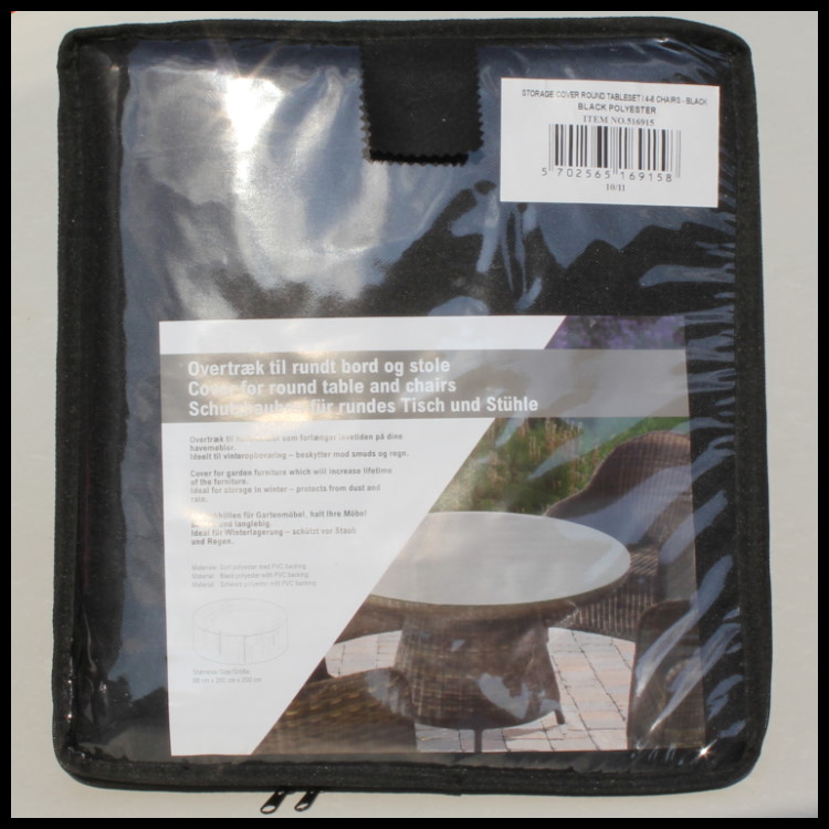 Abdeckhaube für runder Tisch mit Gartenstühlen Ø 200 H: 88 cm