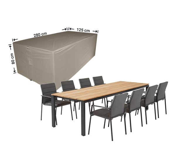 RDS280125-4kx6D9YyKrJVZQ Wetterschutz für Gartenmöbel-Set 280 x 125 H: 80 cm