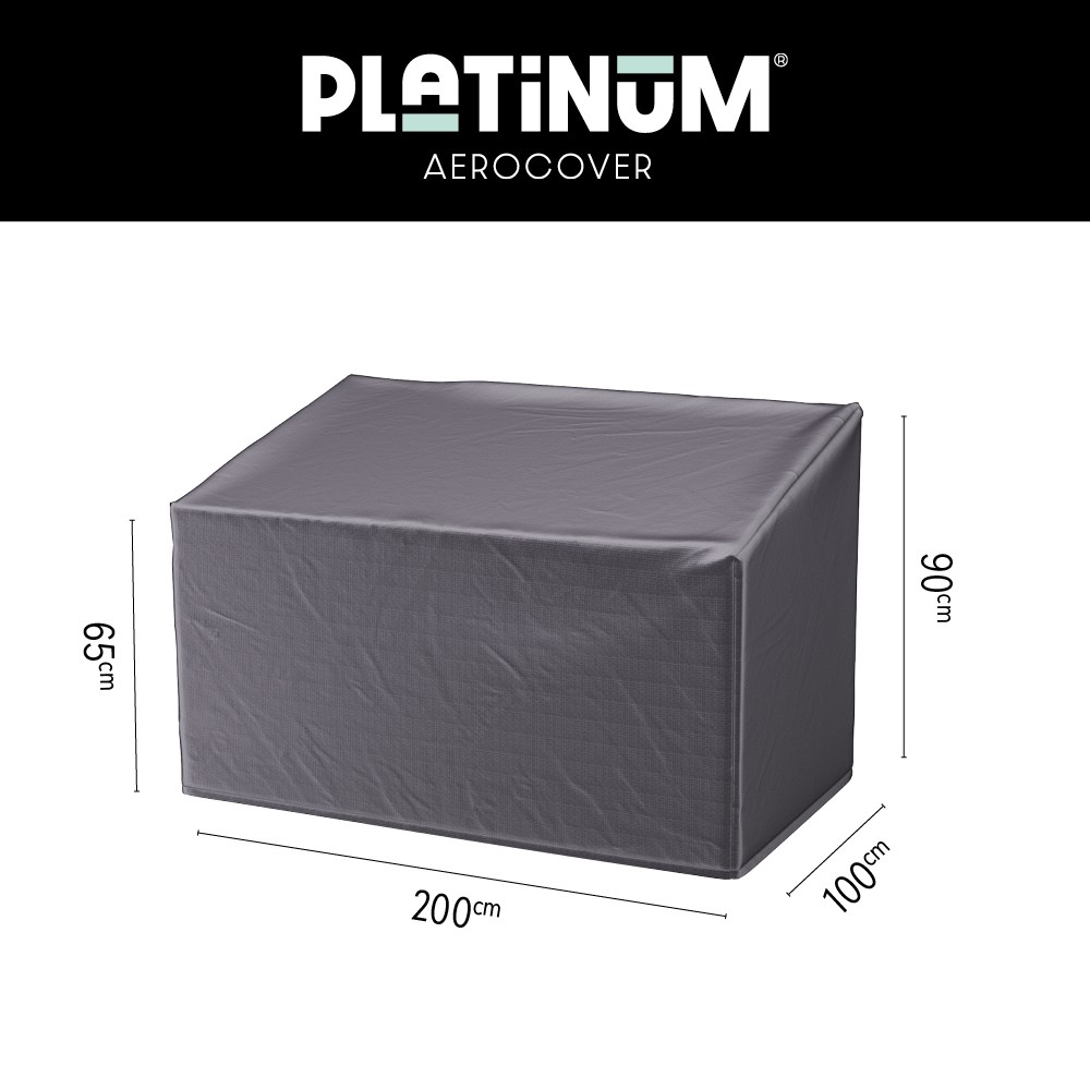 Abdeckung Loungebank 3-Sitzer 200 x 100 H: 90/65 cm Abdeckung Loungebank 3-Sitzer 200 x 100 H: 90/65 cm