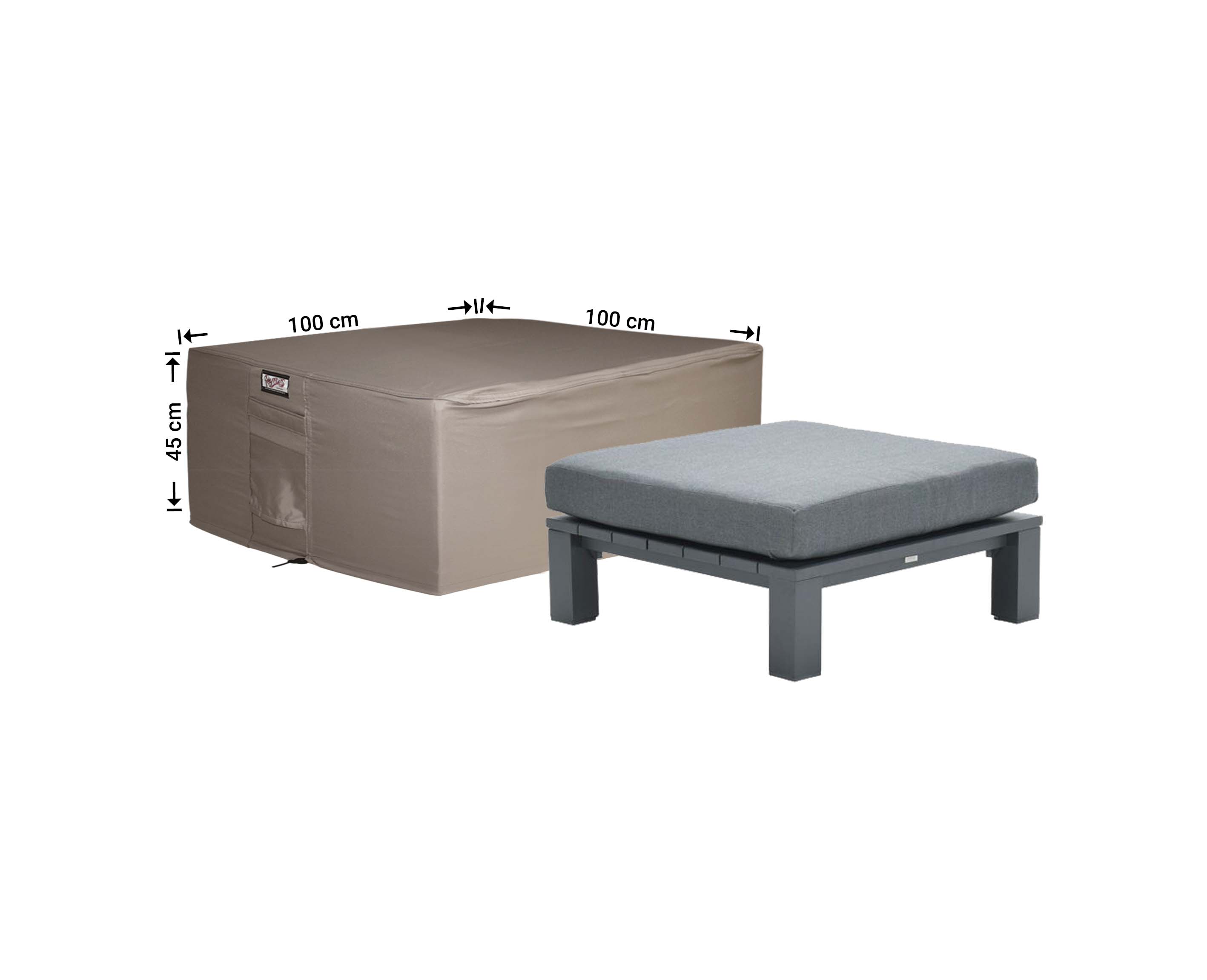 RFS100100_tafel-hoes Bijzettafel hoes 100 x 100 H: 45 cm