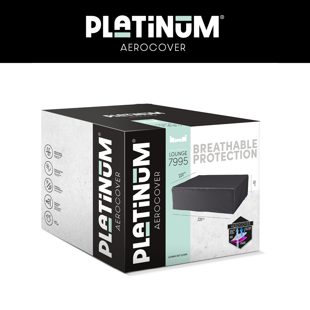 Abdeckung für quadratisches Lounge-Set 220 x 220 H: 70 cm Abdeckung für quadratisches Lounge-Set 220 x 220 H: 70 cm