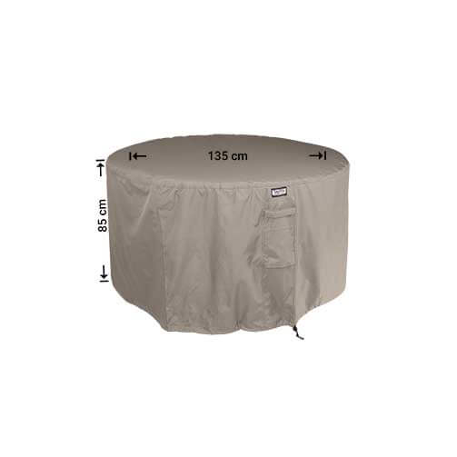 RDSR135-3nmtu95j8PXzff Wetterhaube für runder Tisch mit 4 Gartenstühle Ø 135 H: 85 cm