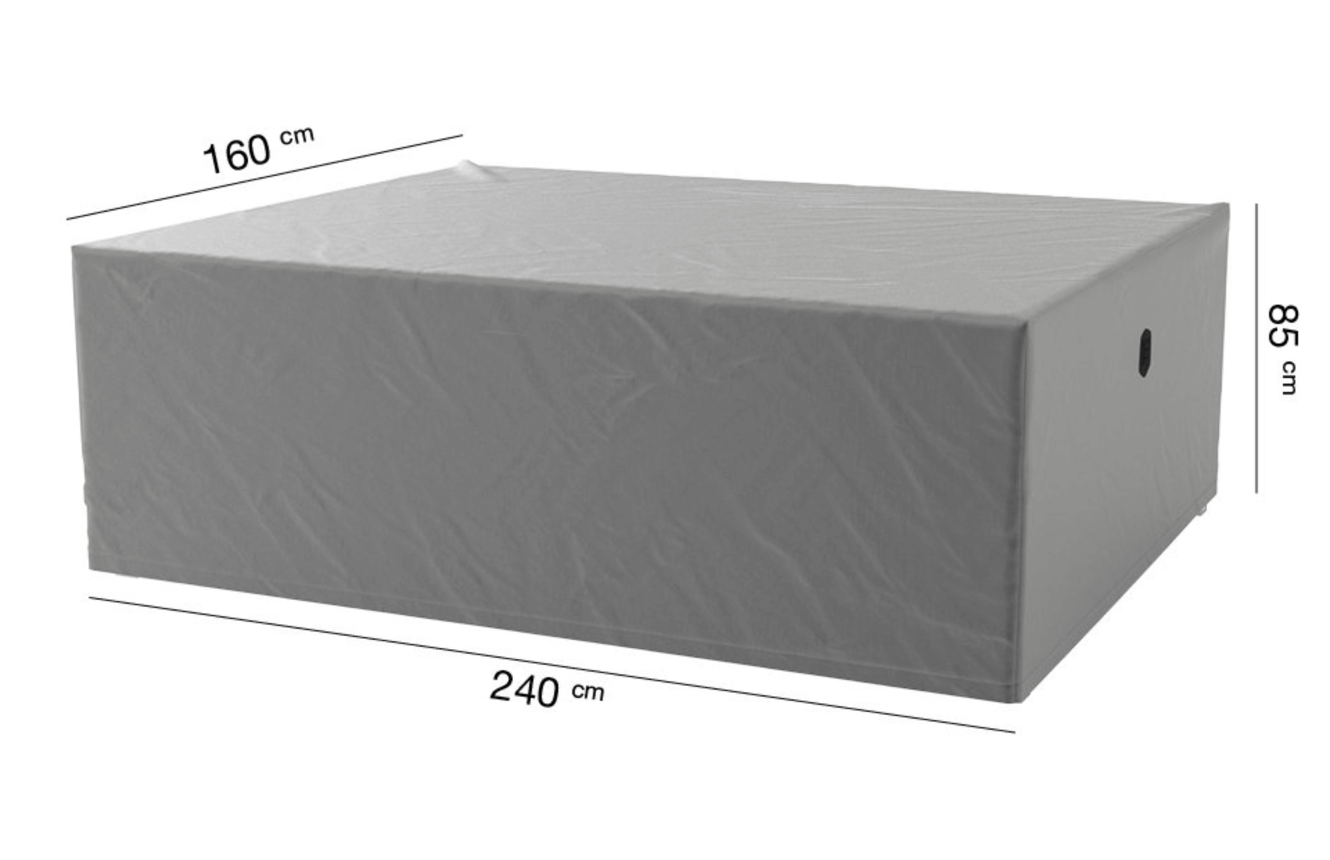Wetterhaube Schutz für rechteckige Garten Sitzgruppe 240 x 160 H: 85 cm