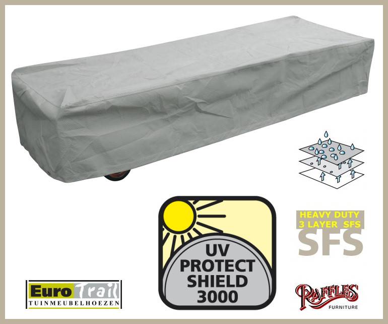 etgf5076-sfs-ligbed-hoes-eurotrail-beschermt-kusse Wetterschutzhülle für Sonnenliege 220 x 80 H: 50 cm