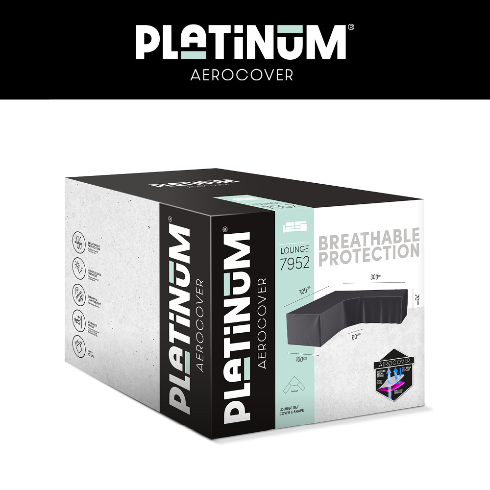 Loungemöbel Schutzhaube für L-Form Ecksofa 300 x 300 H: 70 cm Loungemöbel Schutzhaube für L-Form Ecksofa 300 x 300 H: 70 cm