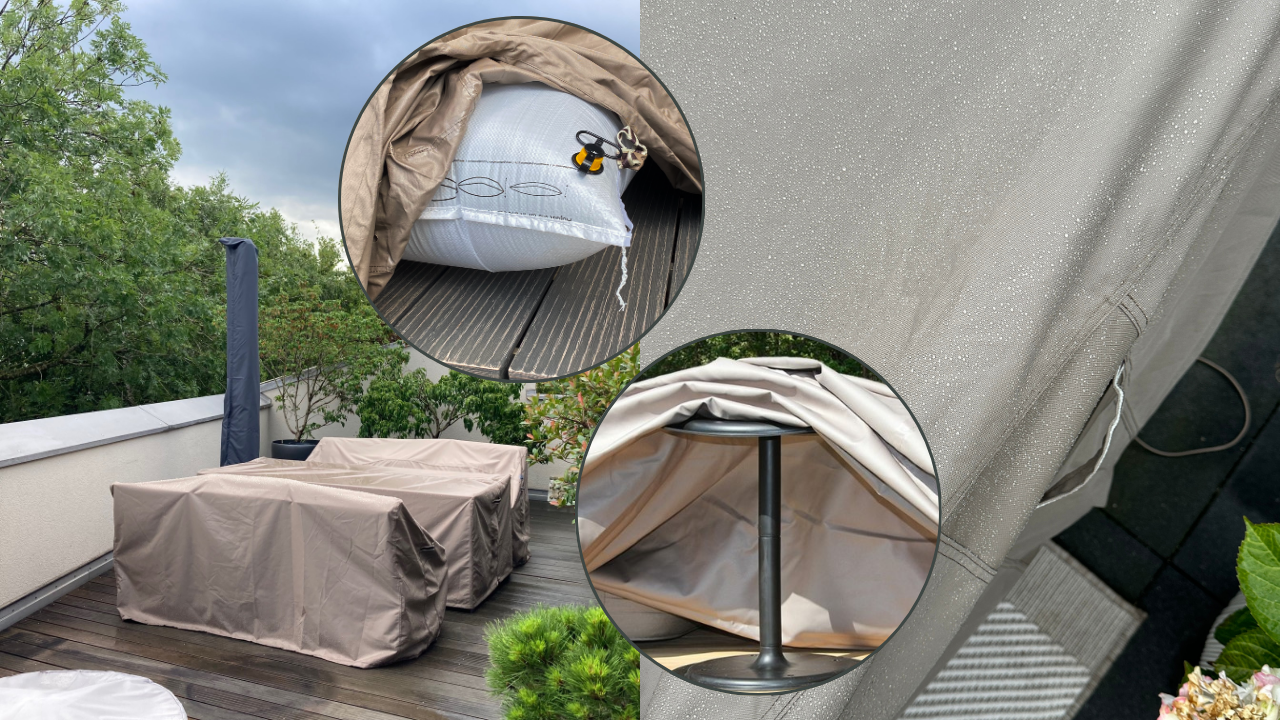 Feuchtigkeit unter der Gartenmöbel-Schutzhülle? So vermeiden Sie sie