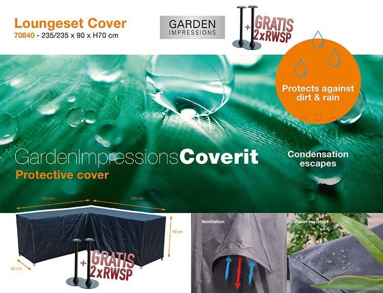 70840-235-x-235-cm-lounge-set-hoes-hoeks0fYpmujAnDAr Eck-Lounge-Hülle L-form 235 x 235 x 90 H:70 cm
