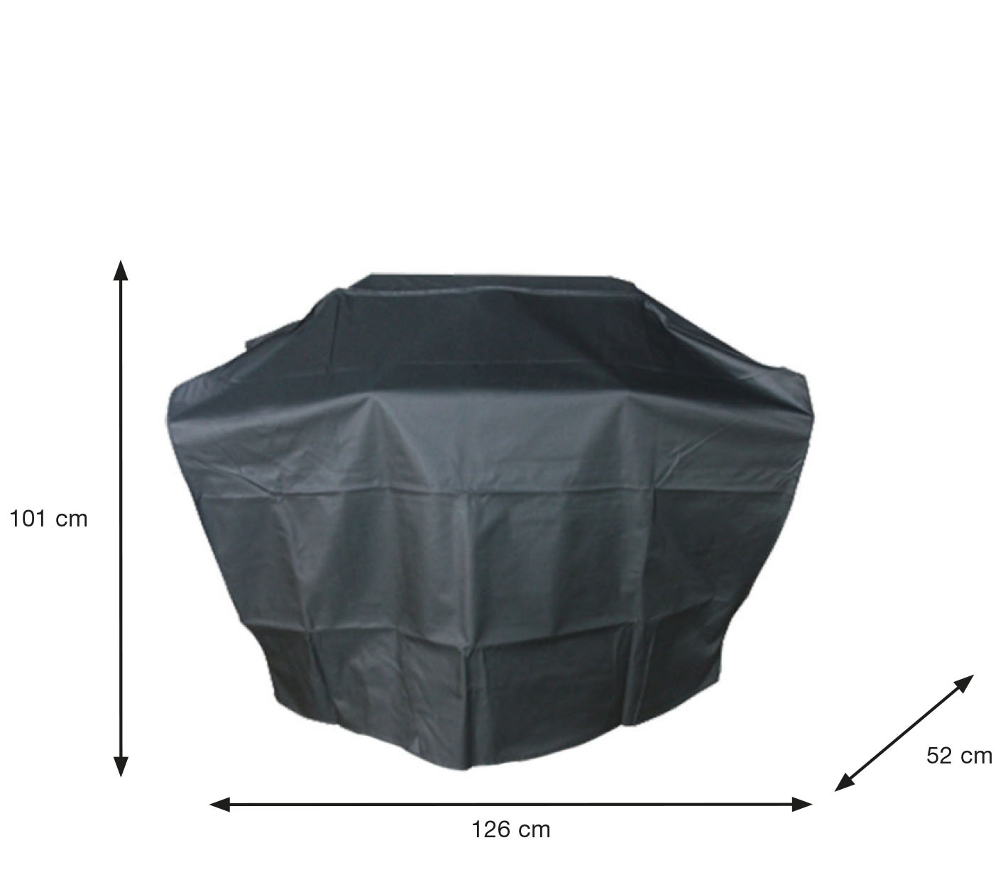 GI_Doos_Hoes_70894_Maten Schutzhülle für Gasgrillküche 126 x 52 H:101 cm