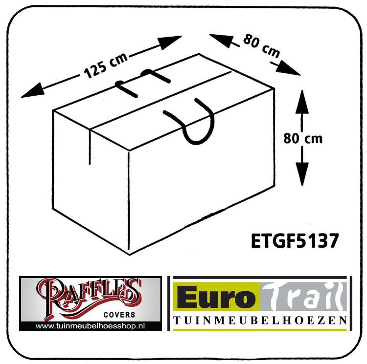 Aufbewahrungstasche für Loungekissen 125 x 80 H: 80 cm