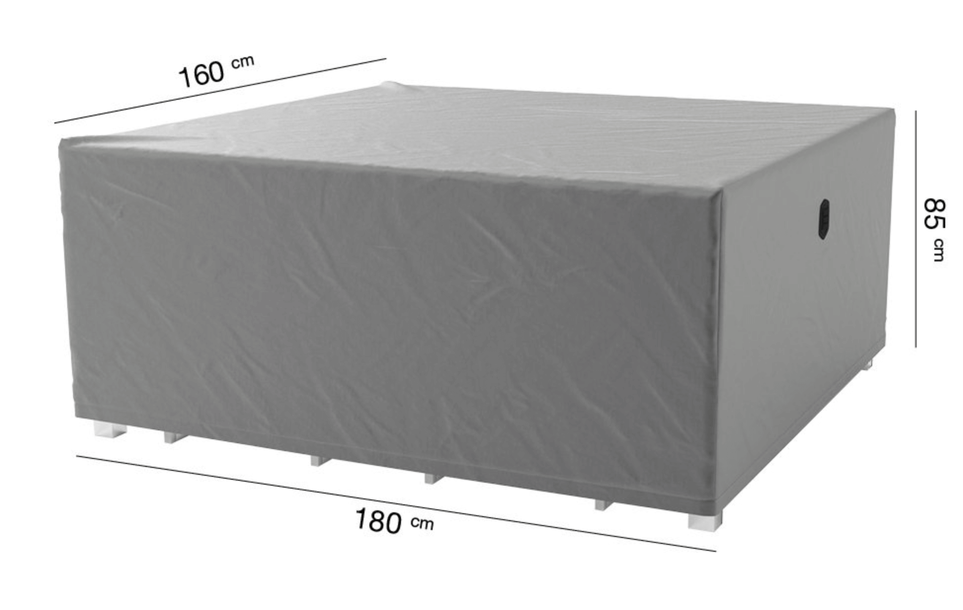 Wetterhaube Schutz für rechteckigen Tisch mit Stühlen 180 x 160 H: 85 cm