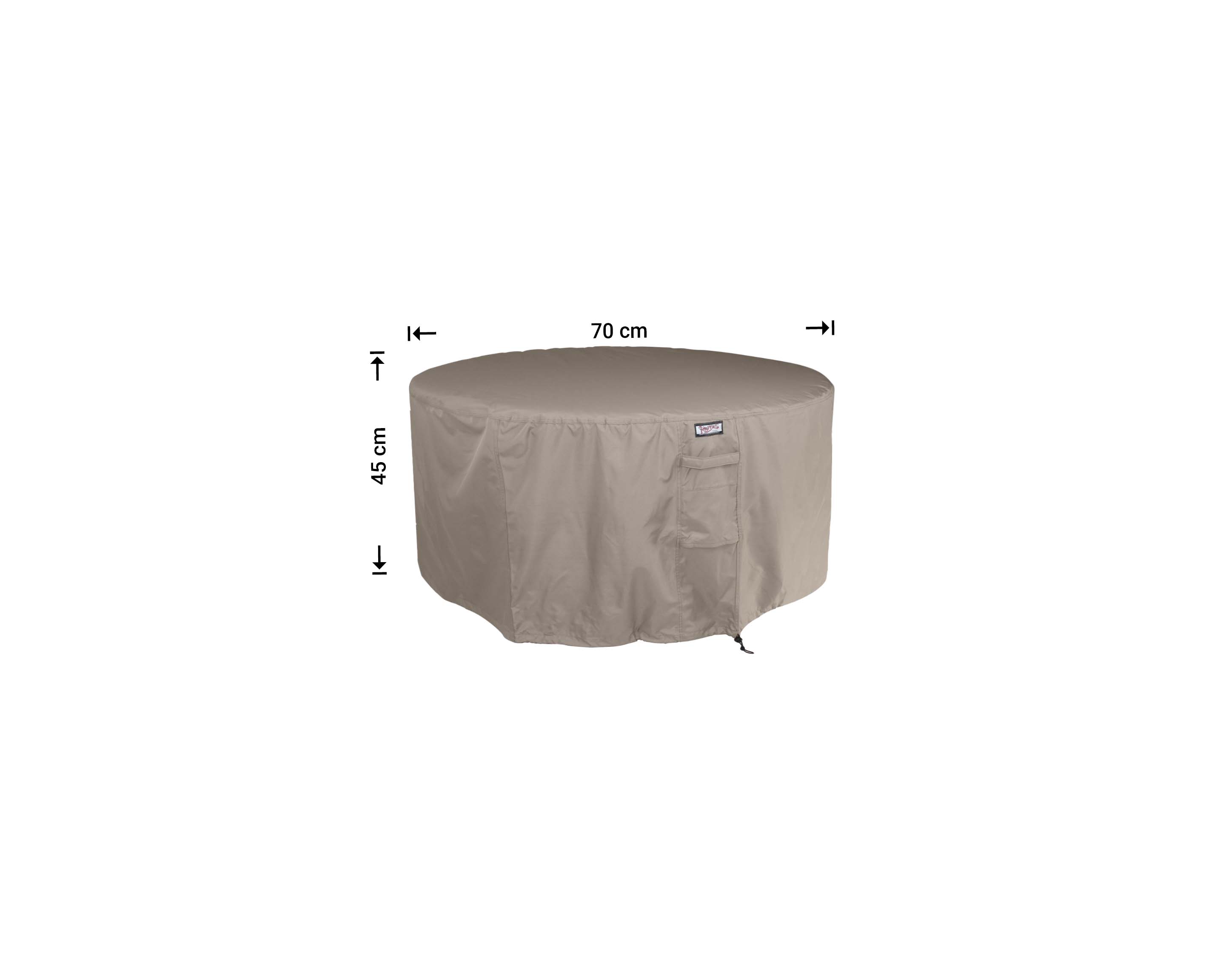 Hülle Seitentisch Durchm.: 70 H: 45 cm