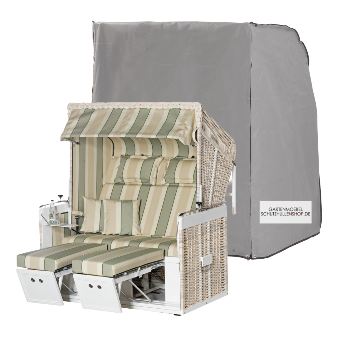 strandkorb-schutzhulle-10 Sonnenpartner-Abdeckhaube, 144 x 114 H: 154 cm, für Strandkörbe