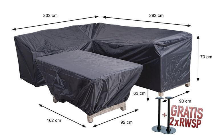 70856-hoes-voor-hoek-plus-tafelsQyIUpVWdyYOg Lounge Dining Set Schutzhülle 293 x 233 x 90 H:70 cm