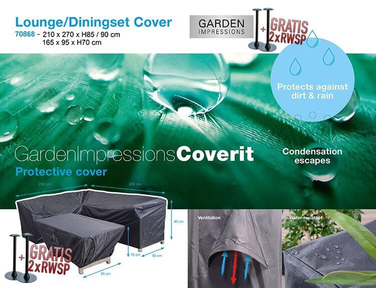 70868-hoes-lounge-set-hoog3VWXF87o3L3Da Lounge Dining Set Eckbank und Tischhülle 270 x 210 x 85 H:90 cm