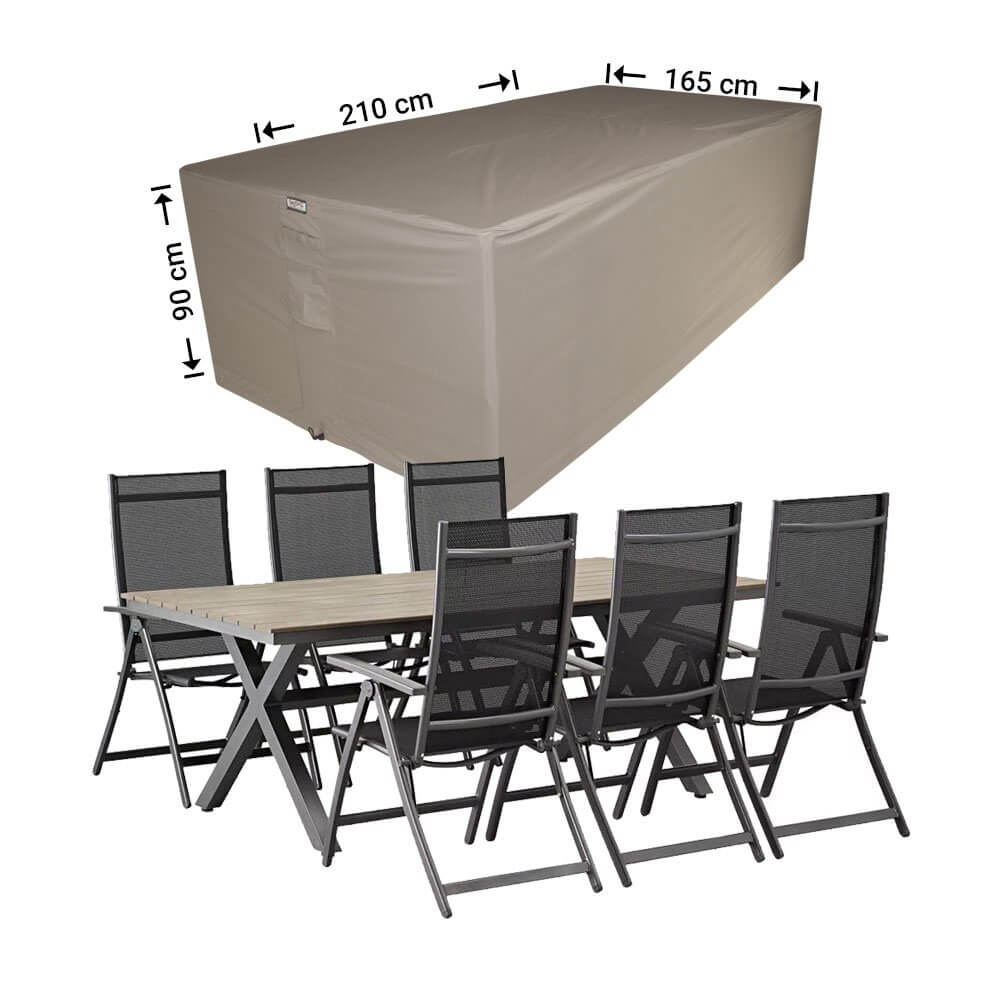 rds210165-completeIcSjAKfFVSqUx Schutzhülle für Gartenmöbel-Set 210 x 165 H: 90 cm