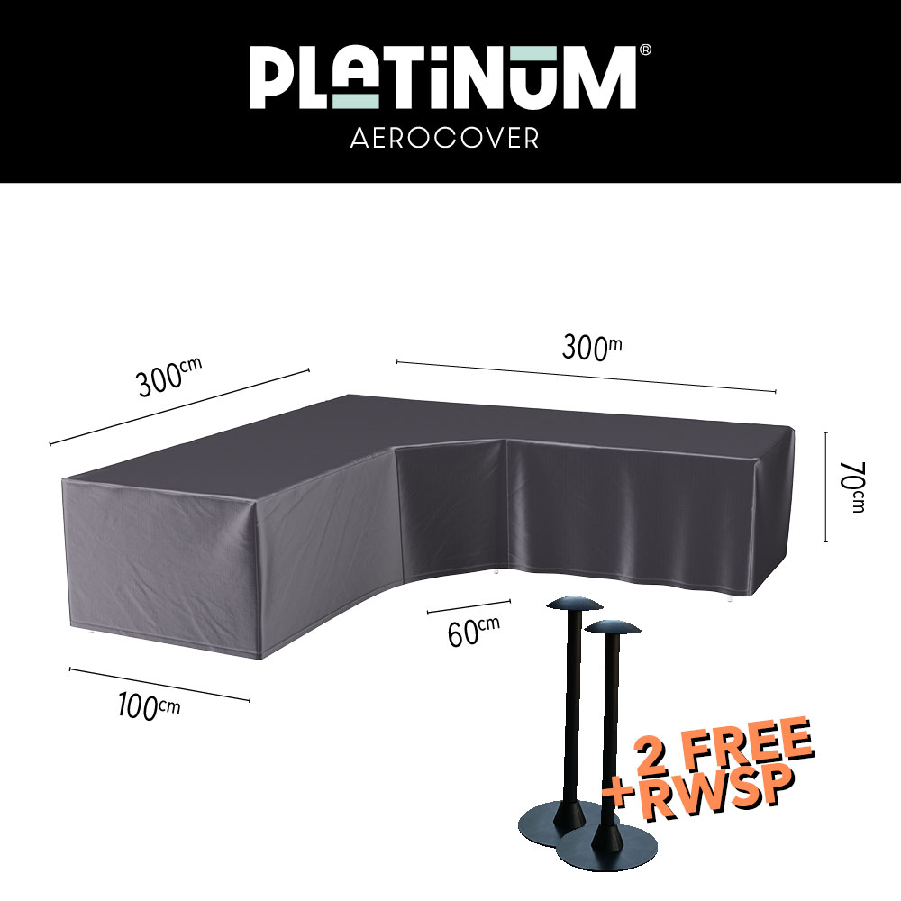 Loungemöbel Schutzhaube für L-Form Ecksofa 300 x 300 H: 70 cm Loungemöbel Schutzhaube für L-Form Ecksofa 300 x 300 H: 70 cm