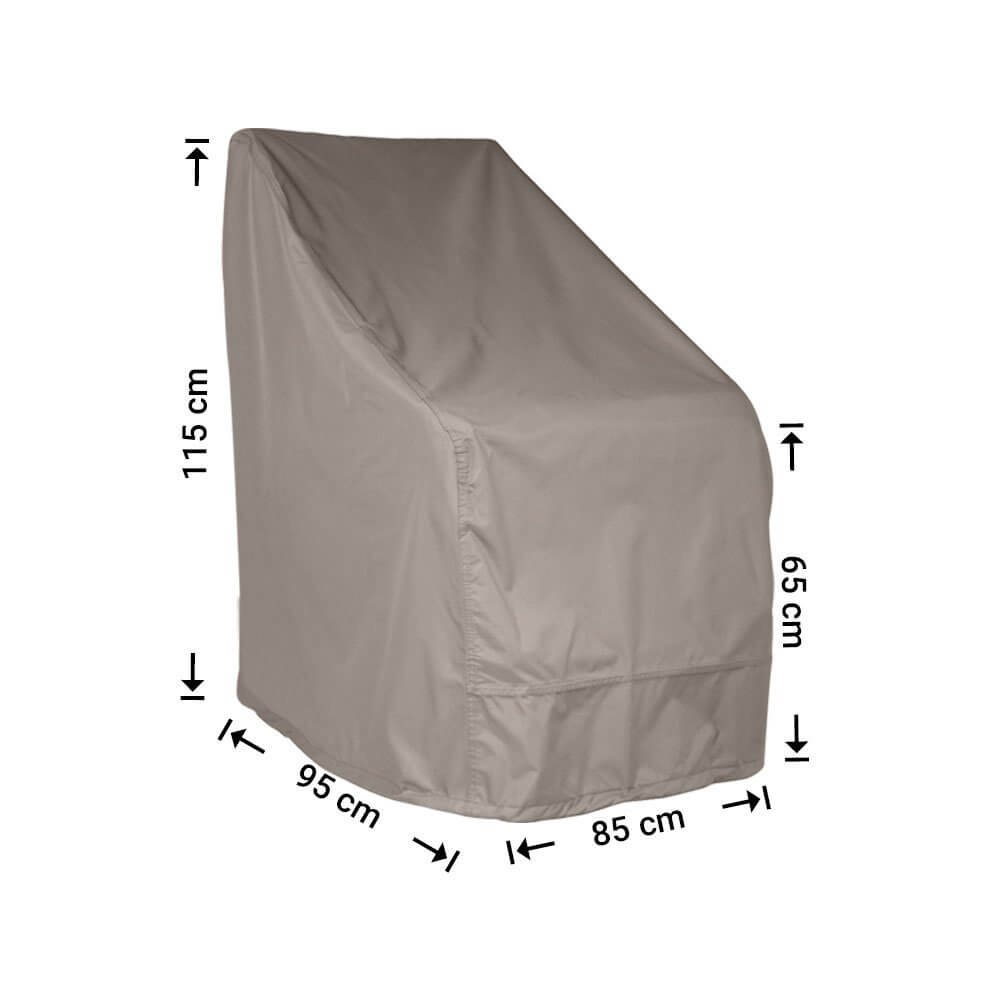 Schutzhülle für Gartenstühle mit hoher Rückenlehne 95 x 85 H: 115/65 cm