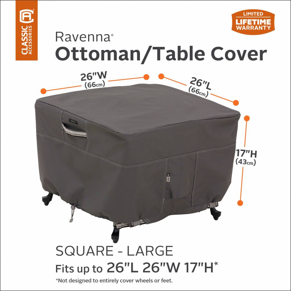 55-169-045101-hoes-voor-hocker-66-x-66-h-43-cm Schutzhülle für Fußbank 66 x 66 H: 43 cm