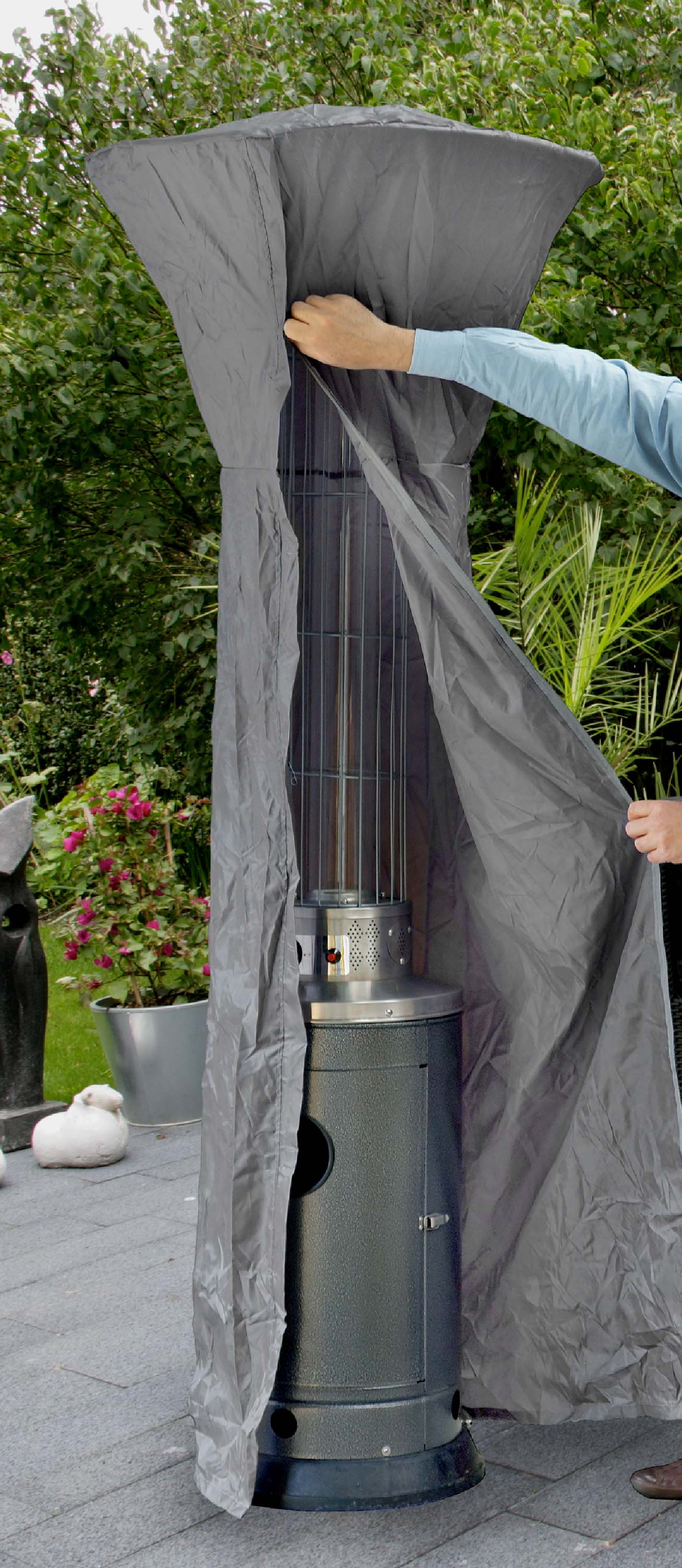 Abdeckung für Terrassenheizer oder Gas-Heizstrahler H: 220 Ø 70,5 cm