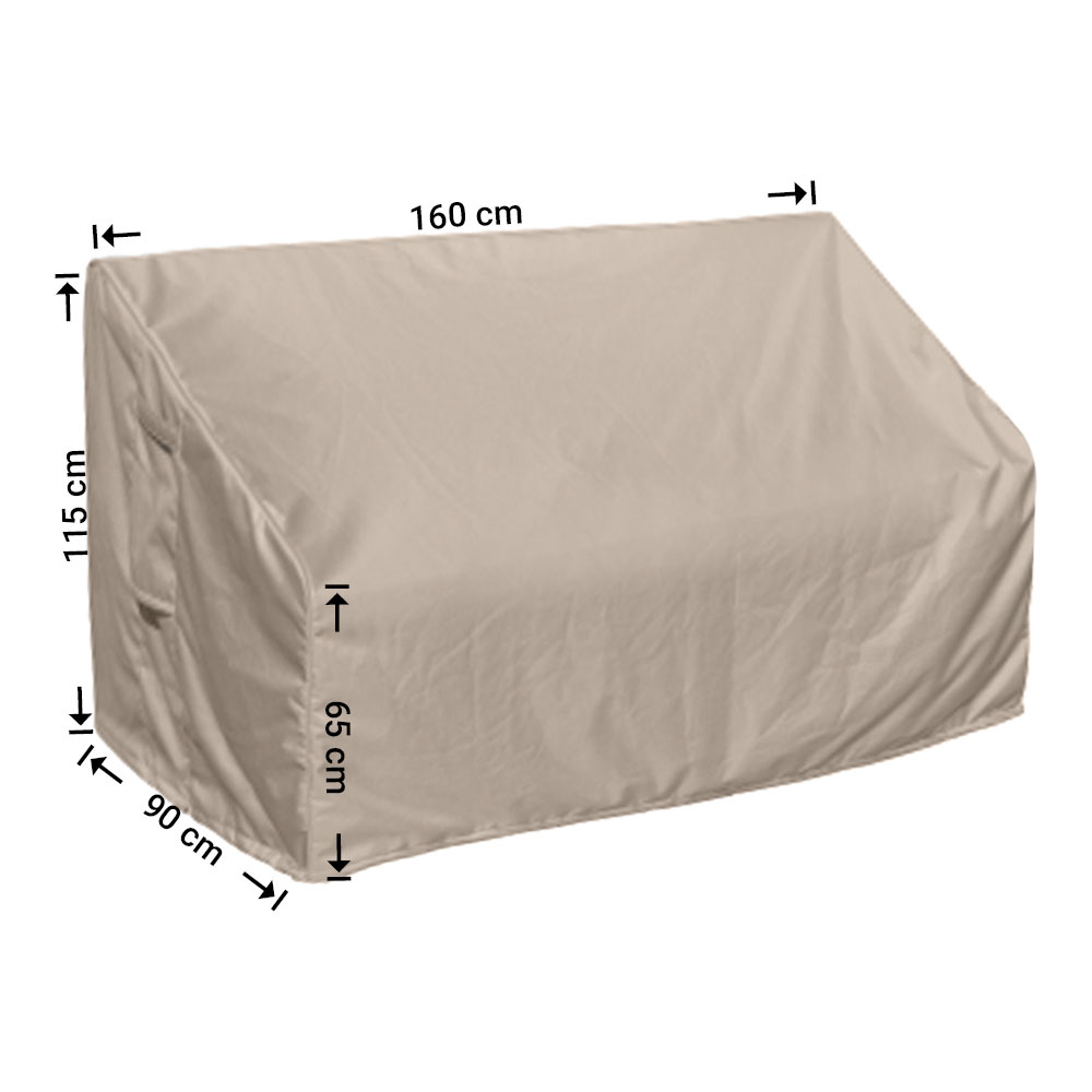Schutzhülle für Lounge Sofa mit hoher Rückenlehne 160 x 90 H: 115/65 cm