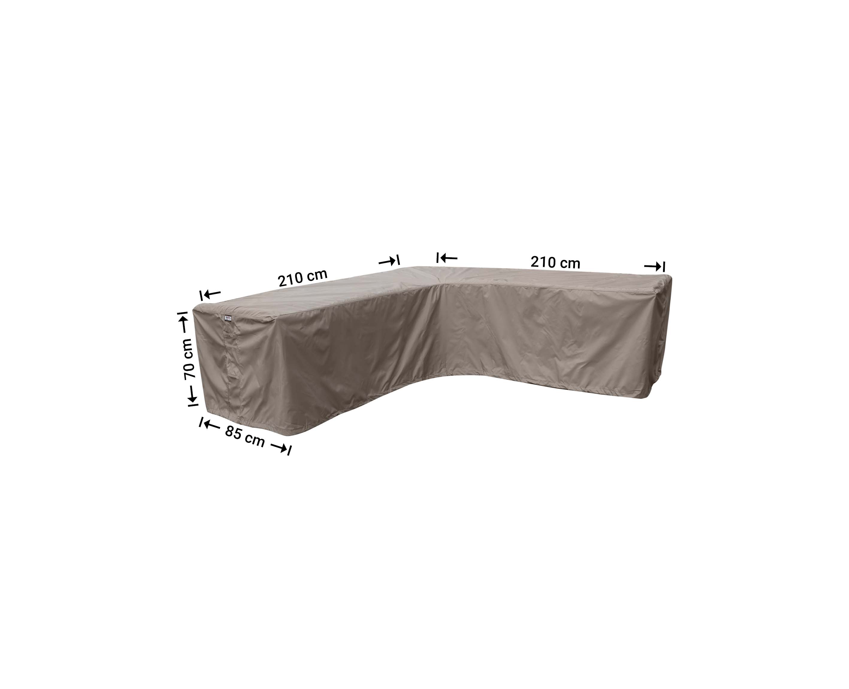 Schutzhülle Ecksofa 210 x 210 x 85 H: 70 cm
