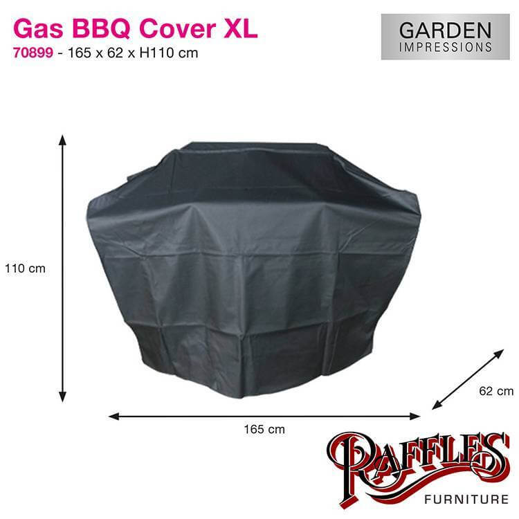 Gas BBQ Schutzhülle XL 165 x 61 H:110 cm