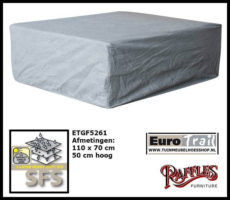 Schutzhülle für Geflecht Lounge Tisch 110 x 70 H: 50 cm