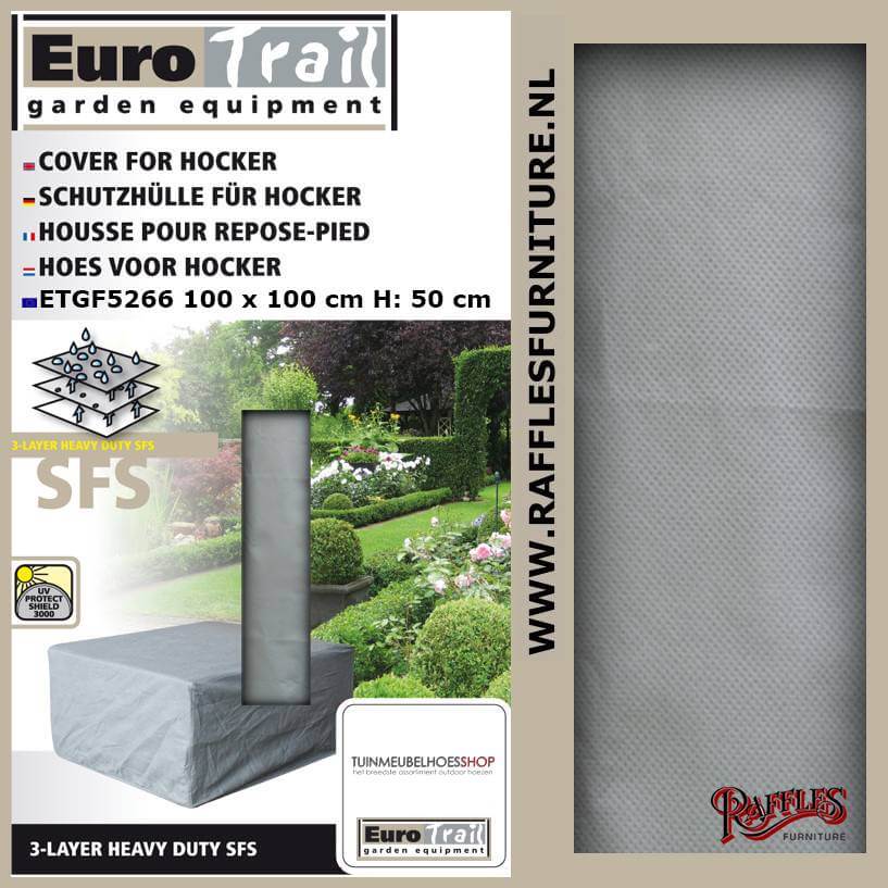 Wetterschutz für Kaffeetisch oder Fussstütze 100 x 100 H: 50 cm
