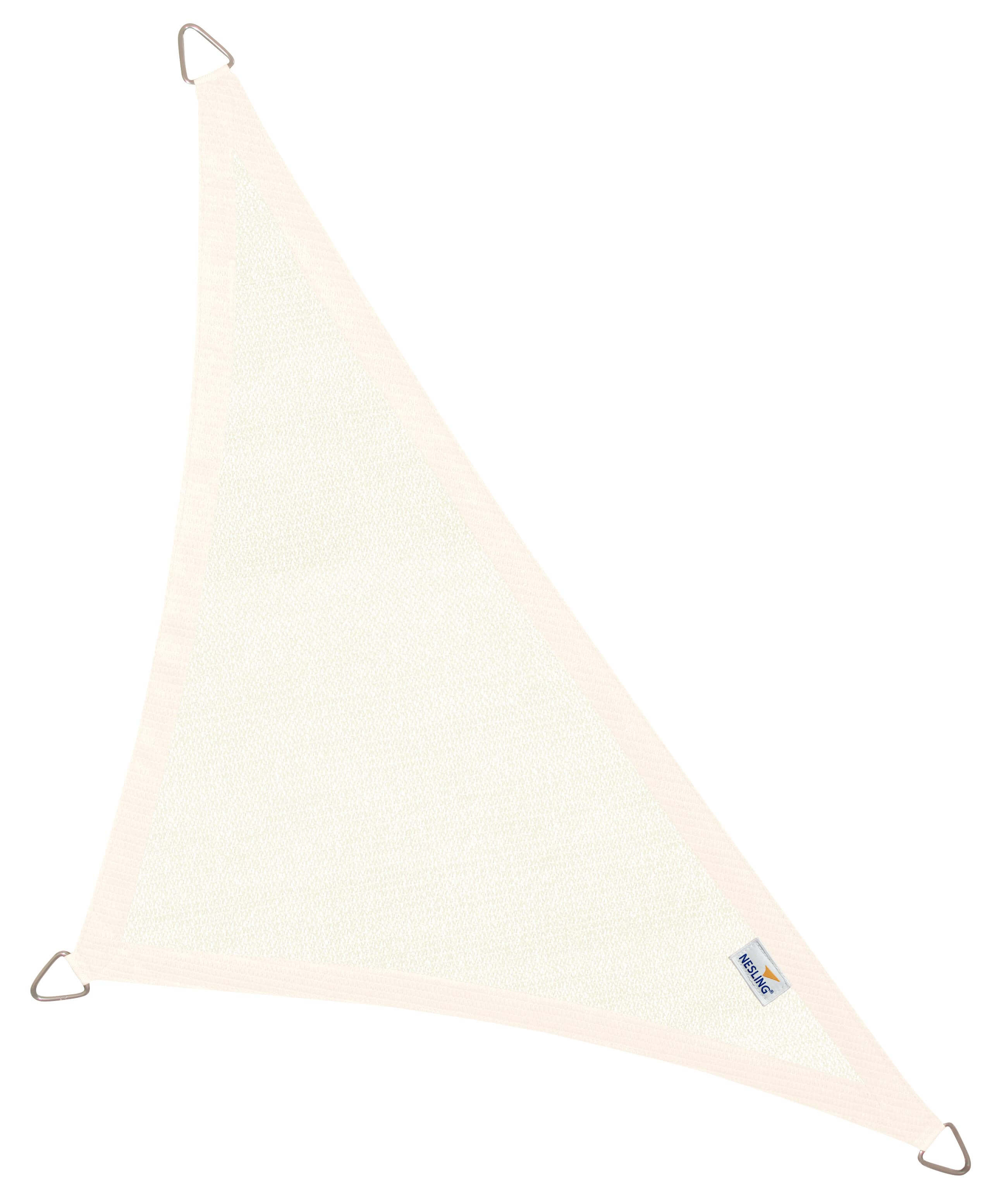 Driehoek 5 x 5 x 7,1 m Coolfit schaduwdoek - gebroken wit
