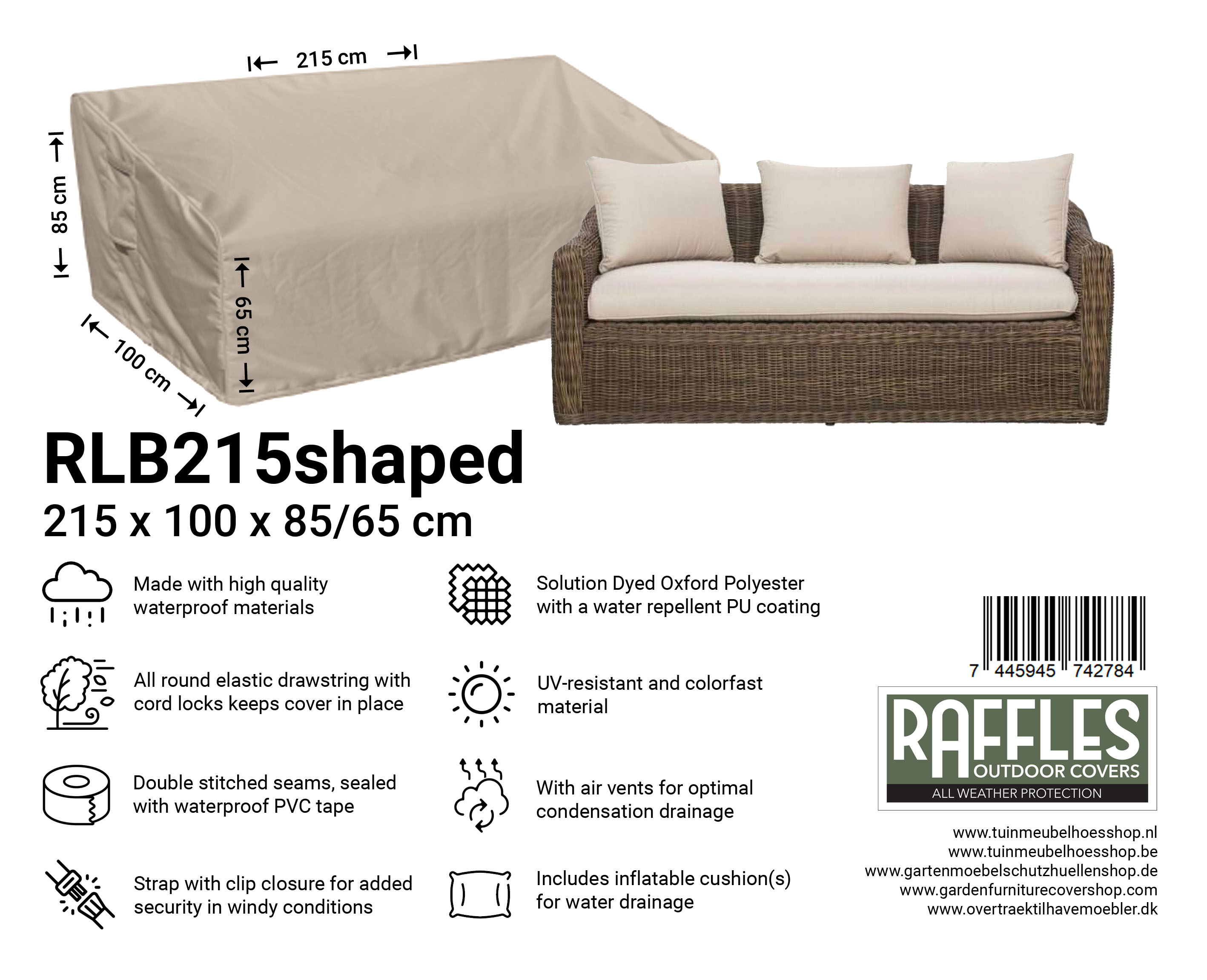 RLB215shaped_-744594574278446X1kMwkjkLgF RLB215shaped beschermhoes 215 x 100 cm