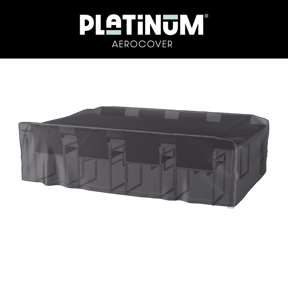 Abdeckhaube für rechteckige Garten Sitzgruppe, XXL 305 x 190 H: 85 cm