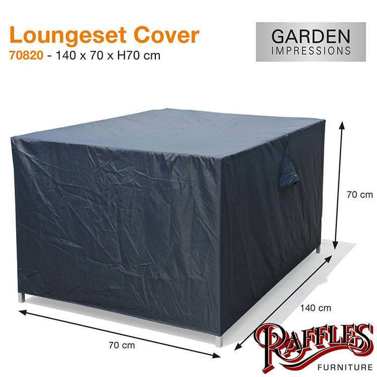 Lounge Bank oder Garten-Tisch Hülle 140 x 70 H:70 cm