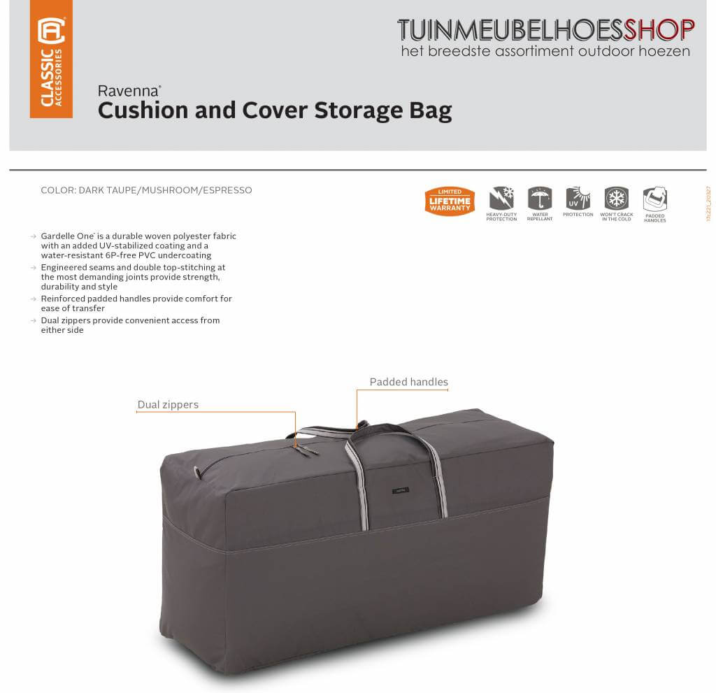 Tasche für Gartenkissen 116 x 51 x 35 cm