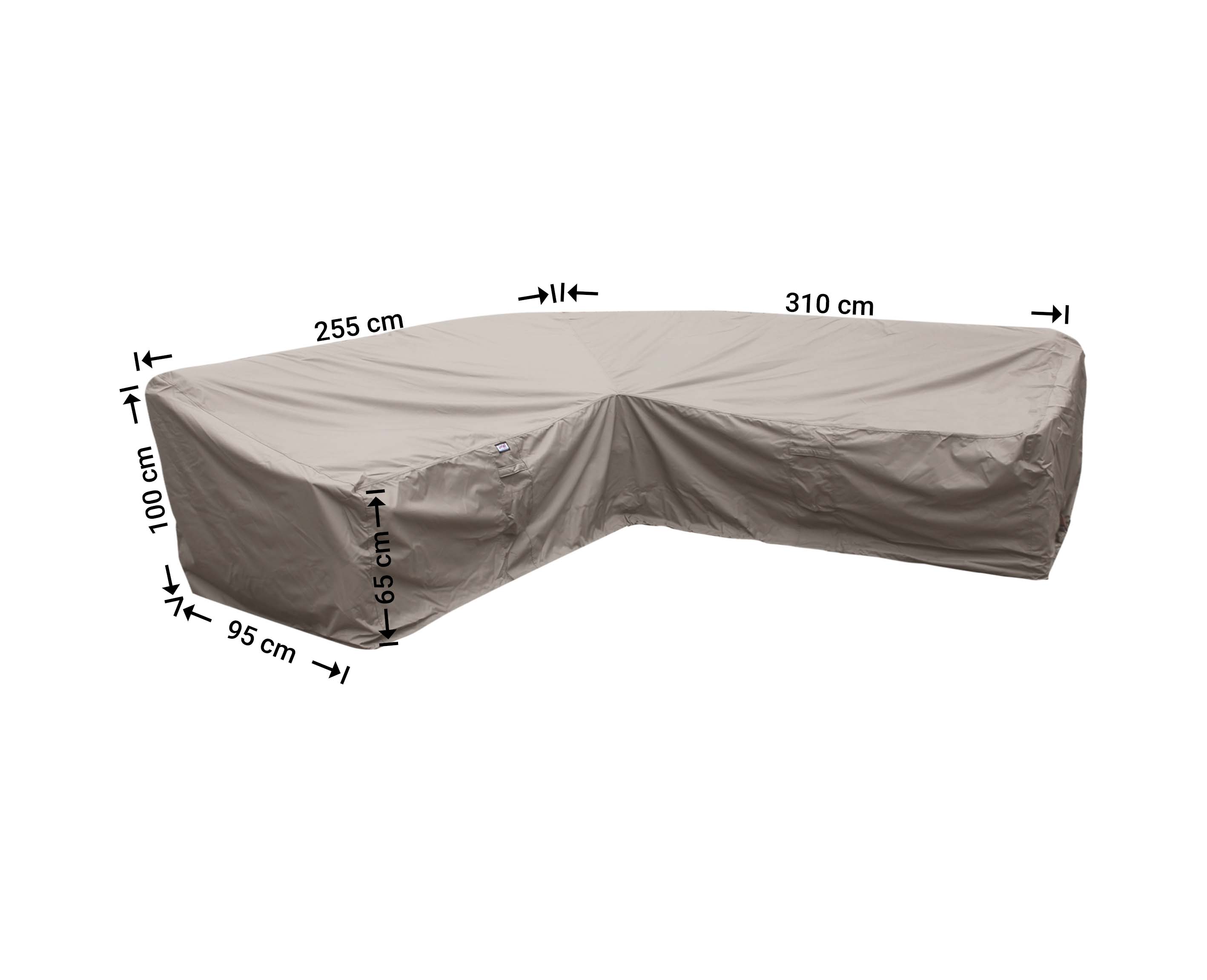 Schutzhülle für Gartensofa 310 x 255 x 95 H: 100/65 cm