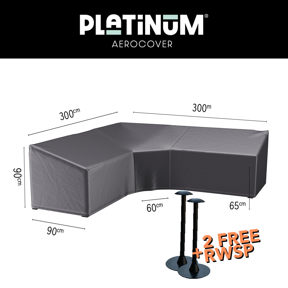 Schutzabdeckung für ein Ecksofa dining model 300 x 300 H: 90/65 cm Schutzabdeckung für ein Ecksofa dining model 300 x 300 H: 90/65 cm
