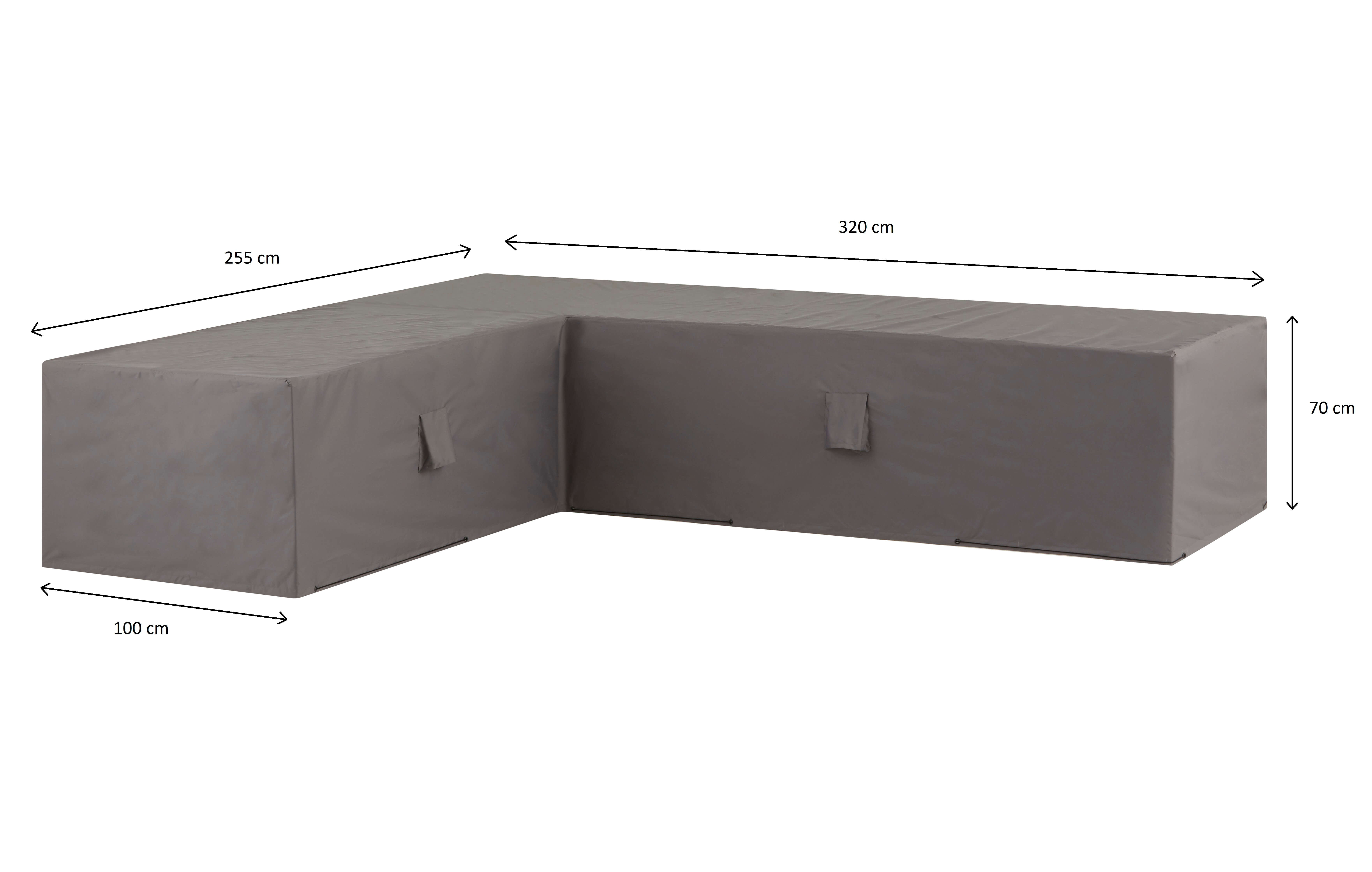 Abdeckplane Loungebank 320 x 255 H: 70 cm