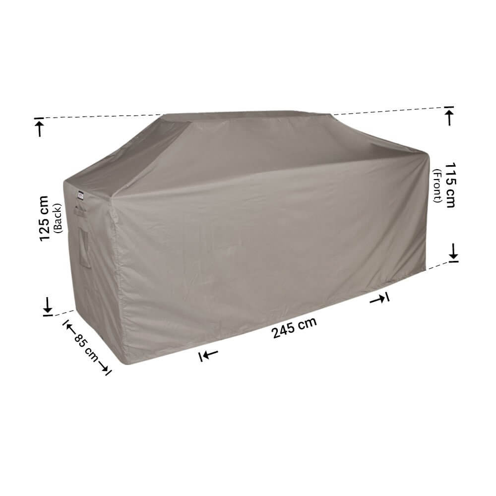Schutzhülle Outdoor-Küchen 245 x 85 H: 125/115 cm