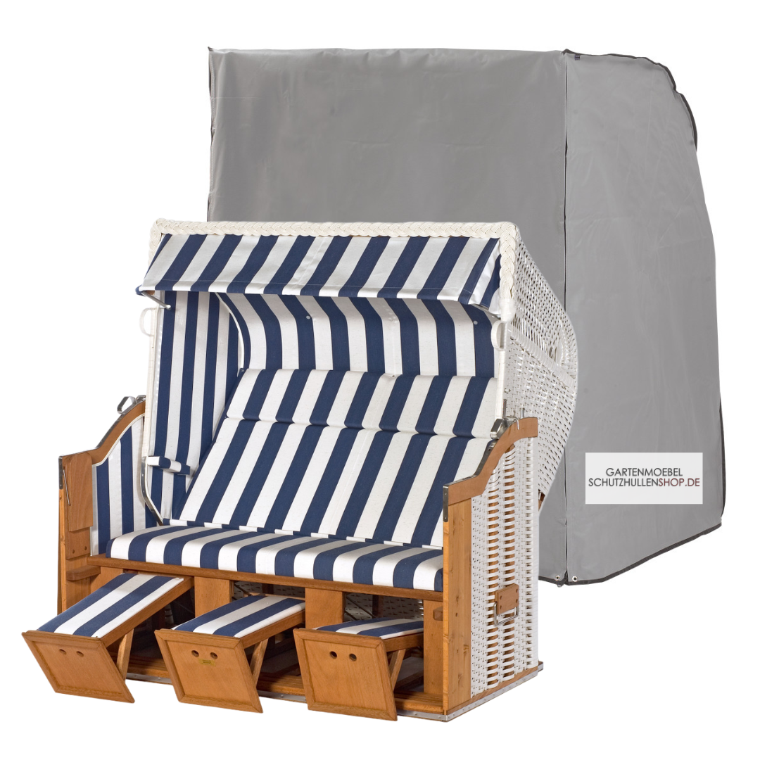 strandkorb-schutzhulle-11 Sonnenpartner-Abdeckhaube, 170 x 114 H: 154 cm, für Strandkörbe