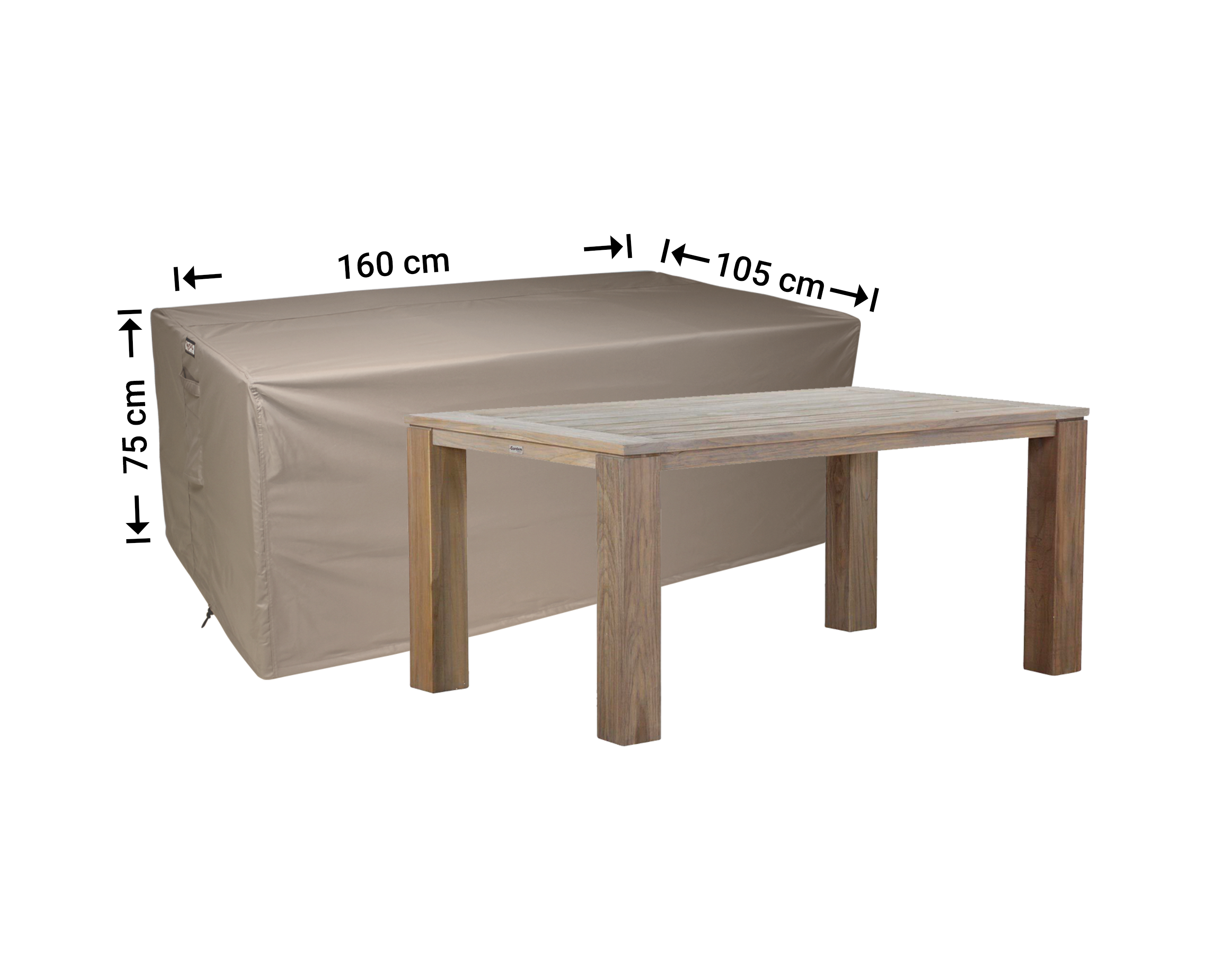Abdeckung für Außentisch 160 x 105 H: 75 cm Abdeckung für Außentisch 160 x 105 H: 75 cm