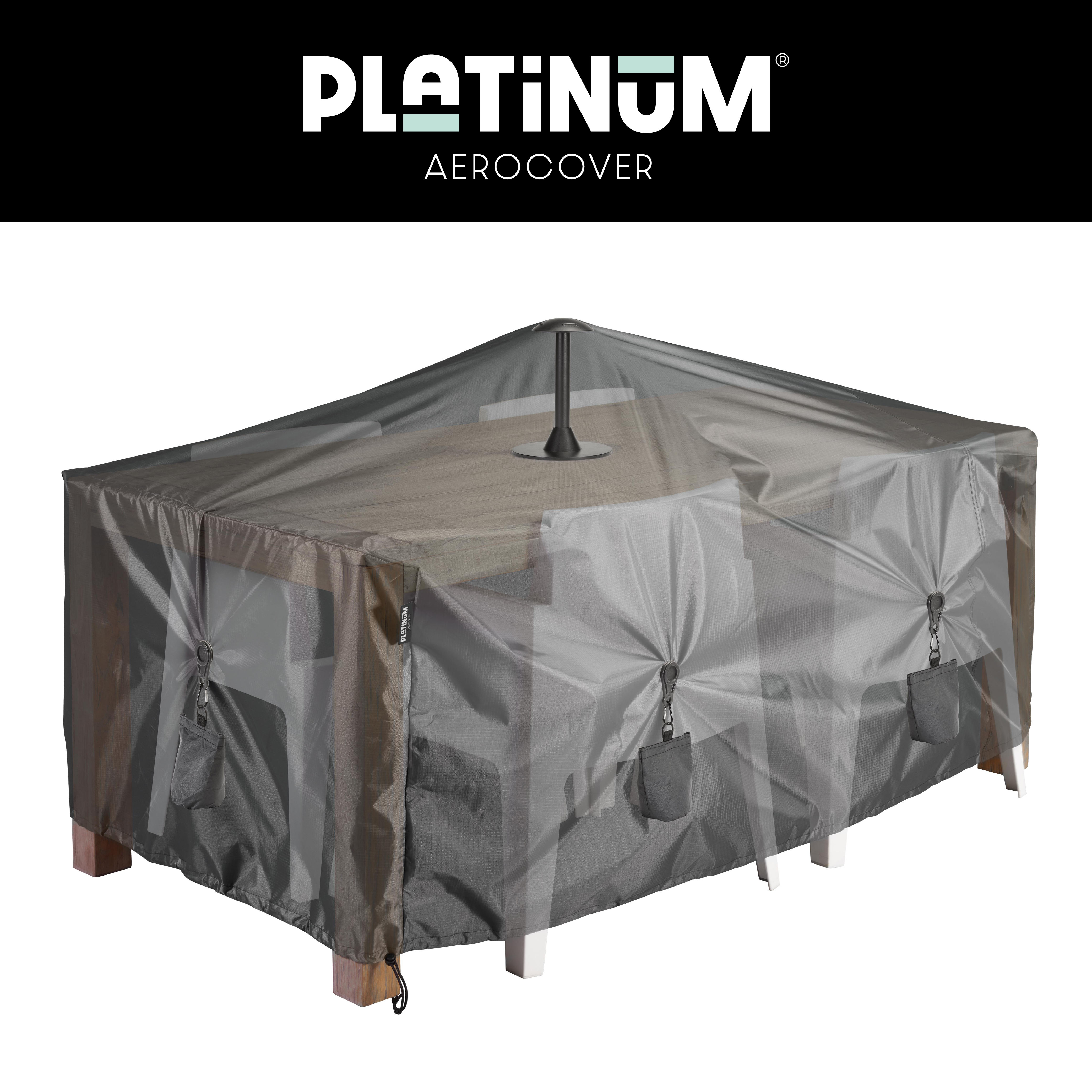 Abdeckhaube für rechteckige Garten Sitzgruppe, 280 x 190 H: 85 cm