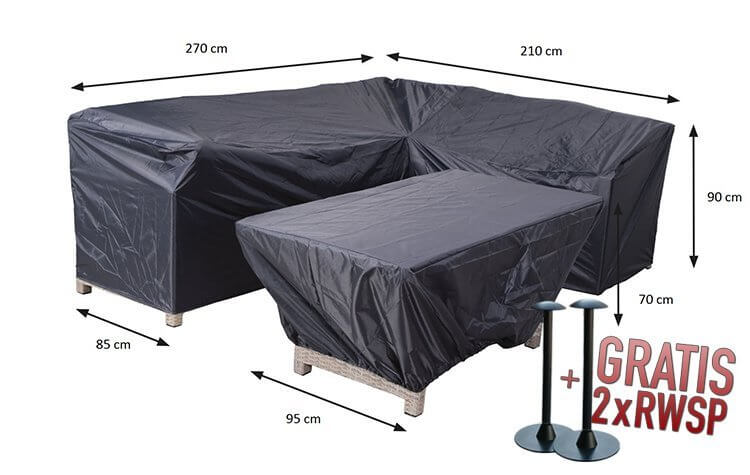 70866-hoge-lounge-set-hoes-hoek-hoogiaa70po6Hf7YL Abdeckung für Lounge Dining Eckbank und Tisch 270 x 210 x 85 H:90 cm
